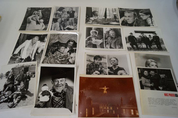 Television Publicity Stills (14): Henry Fonda, Joanne Woodward , Family; Joanne Woodward and Richard Kiley, Do You Remember Love; Richard Kiley, A Year in the Life; Burl Ives in Rudolph; Mia Farrow and Danny Kaye; Celeste Holm, The Am