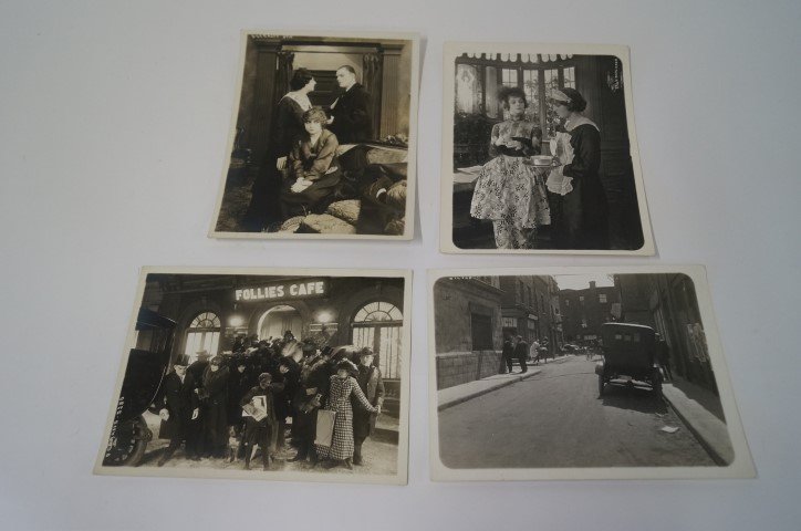 Lon Chaney Movie Stills (3): Marked DeGrasse and numbered 2410 and 2280 (2); the third marked Browning & Wilson and numbered 2963. All cardboard stock. 6 1/2" x 8 1/2"