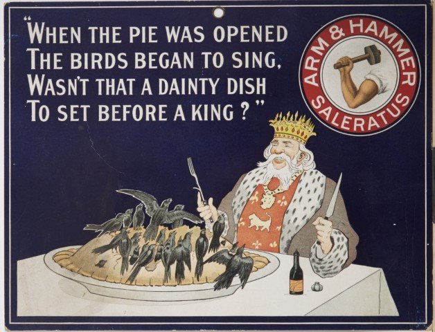 Arm & Hammer Saleratus Ad: Lithography on cardboard.; 11 1/4" x 14 1/2"