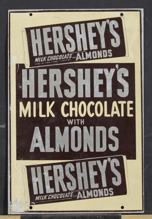 Hershey's Advertisement: Lithography on tin. ; 9" x 6"