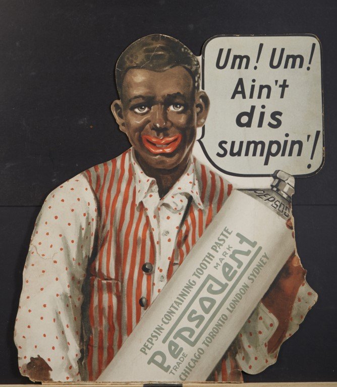 Pepsodent Die Cut Sign: Chicago. Toronto. London. Sydney. Lithography on cardboard. Condition: Minor cracks at edges. ; 24" x 23"