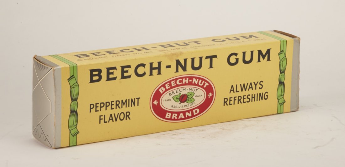 Beech- Nut Gum Store Display: Lithography on cardboard. ; 4" x 15" x 2 1/2"