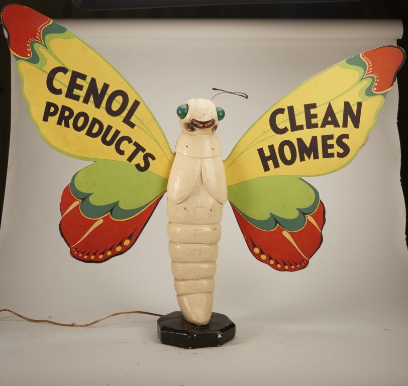 Genol Insect: From Jane Townsan" Aug 1989 Plaster, electronic. (Possibly missing wings); 23 x 6
