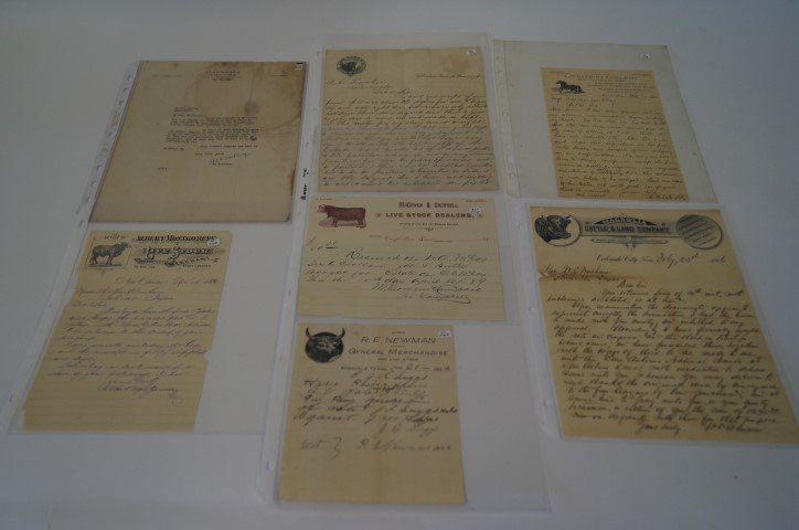 19thC. Livestock Billheads (7): Colorado, Texas etc. Seven in the lot