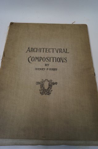 Architectural Composition by Henry Kirby: Comprised of a series of 50 sketches part of which have been made in connection with actual projects but many being the results during leisure moments. Number 21. Published by B. Kimball and Guild. Bi