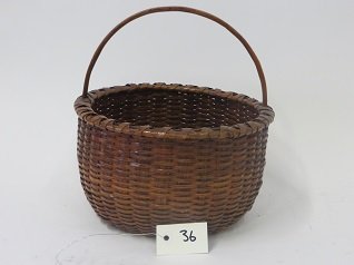 American Country Antique Splint Basket (1 of 2)