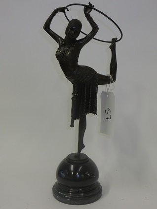 Bronze.  Art Deco Dancer. Signed (1 of 8)