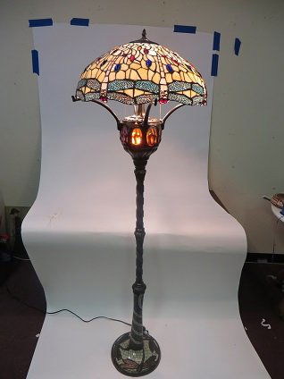 Unusual Tiffany Style Floor Lamp (1 of 5)