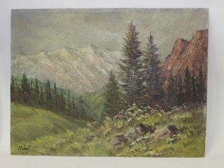 Julian Falat. Polish Oil. Landscape, Signed (1 of 4)