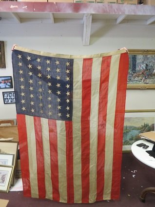 Two American Flags (1 of 3)