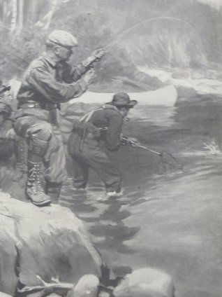 Trout Fishing Book Plate. Philip R. Goodwin (1 of 4)