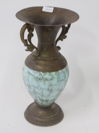 Porcelain and Brass Vase (1 of 4)
