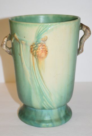 Roseville Pine Cone Vase (1 of 3)