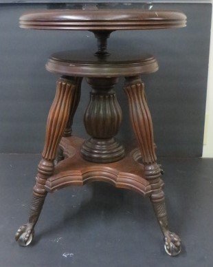 Walnut Piano Stool (1 of 2)