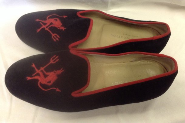 Stubbs & Wootton Velour Devil Loafers (1 of 4)