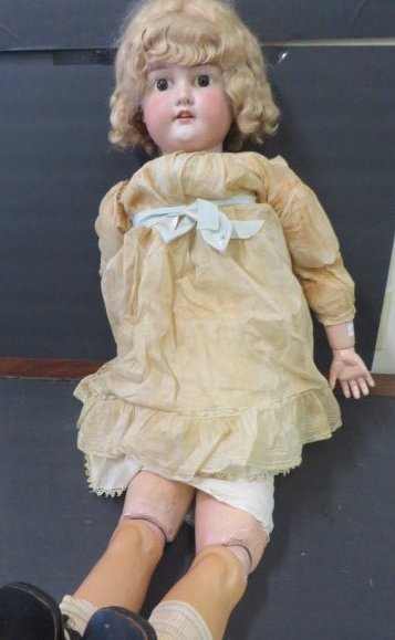 Life Size Bisque Head Doll (1 of 4)