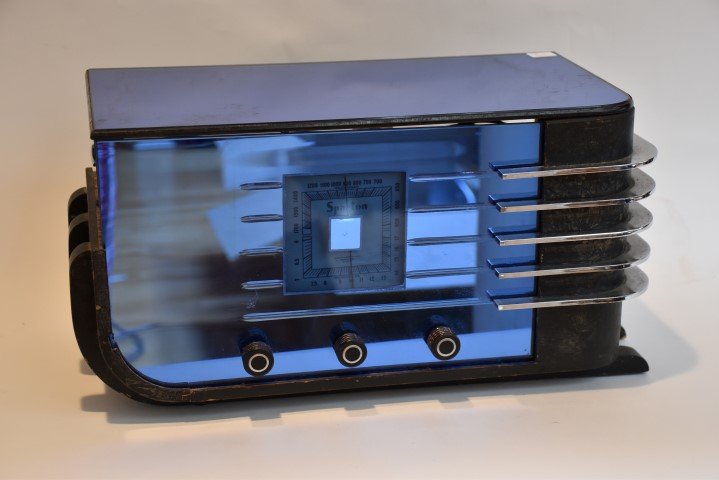 Sparton Blue Mirror & Chrome Radio (1 of 5)