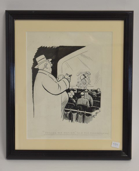 Art Young. Political Cartoon, Signed (1 of 5)