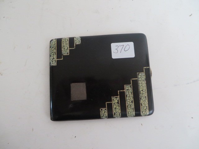 German Art Deco Enameled Silver Case (1 of 2)