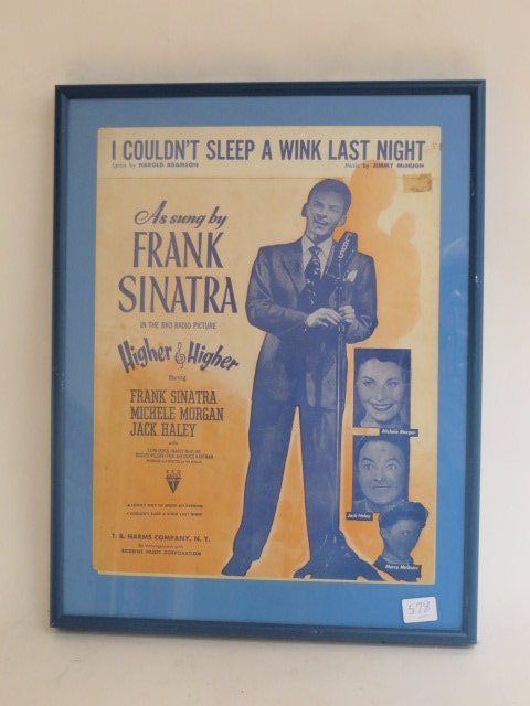 Framed Sheet Music. Frank Sinatra (1 of 2)