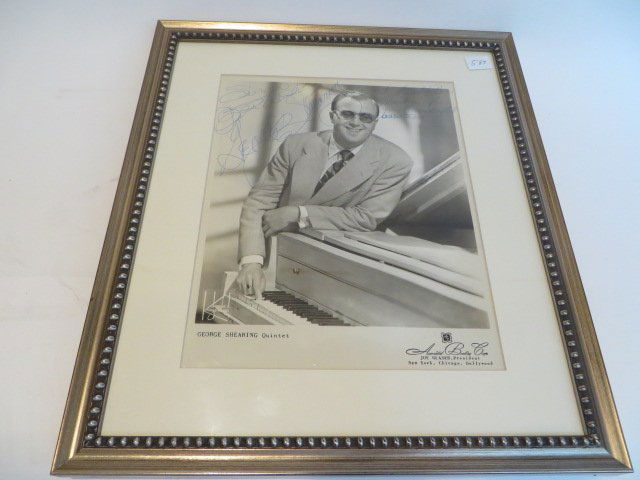 George Shearing Photograph. Signed (1 of 2)