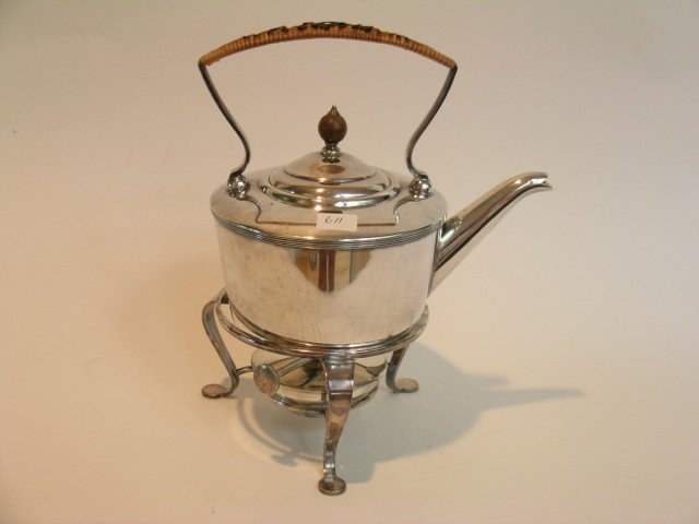 Art Deco Chrome Kettle on Stand (1 of 7)