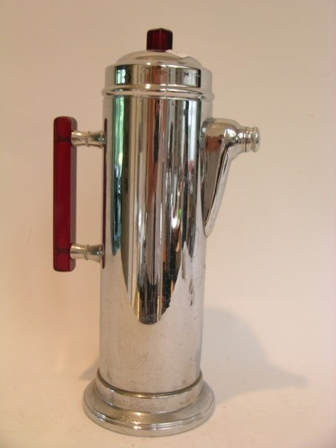 Art Deco Chrome Decanter (1 of 3)