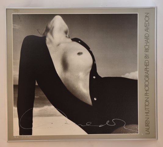 Richard Avedon; Autographed Lauren Hutton Poster (1 of 5)