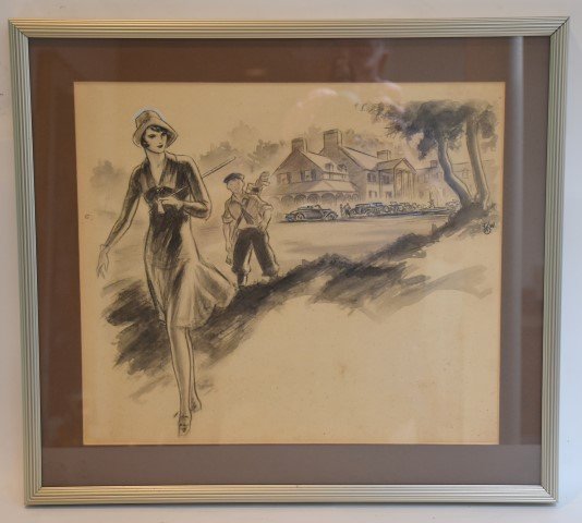 20th C. American Illustration Signed (1 of 4)