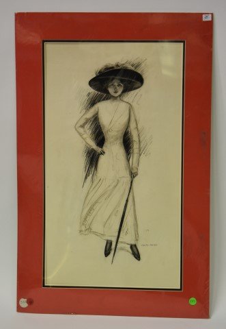Charles Sheldon. Drawing, Signed (1 of 5)