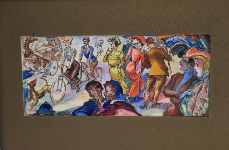 James Daugherty. Watercolor. Sgd. (1 of 4)