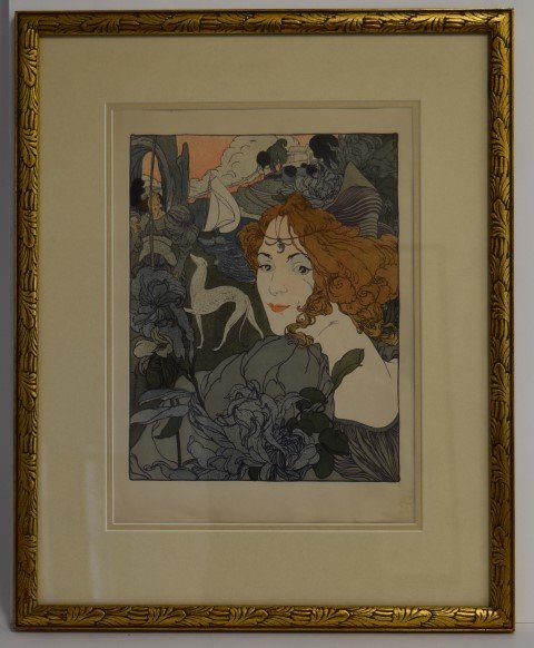 Georges De Feure. Lithograph. Sgd. (1 of 5)