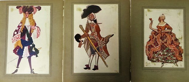 Three Leon Bakst Costume Designs Sgd. (1 of 8)