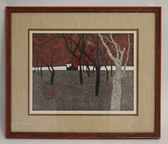 Saito Kiyoshi ; 20thC. Japanese Woodblock Print (1 of 6)