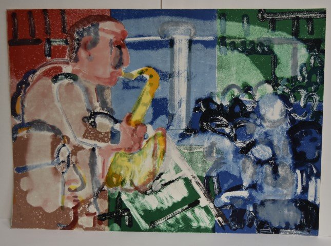 Romare Bearden; Colored Lithograph Signed (1 of 5)