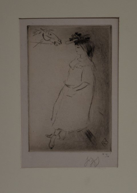 Louis LeGrand; Drypoint Etching Signed (1 of 7)