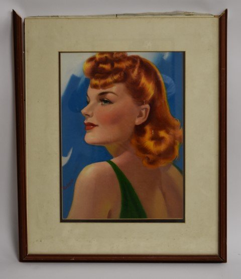 Alex Redmond; 20thC. Oil Illustration Signed (1 of 4)