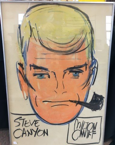 Milton Caniff.  Drawing. Steve Canyon Sgd. (1 of 4)