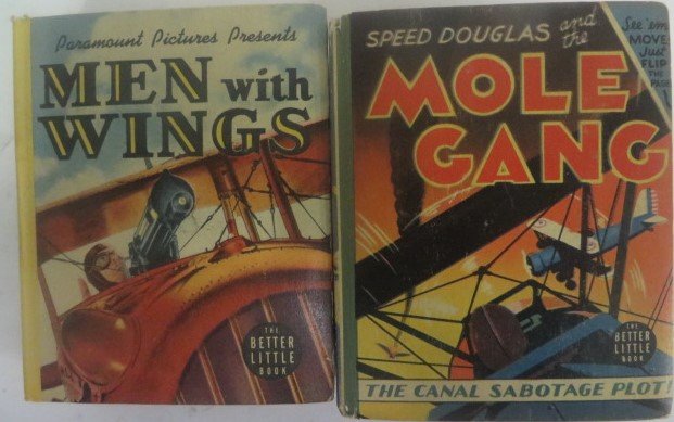 Big Little (Better Littler) Flying Books: Men with Wings (Paramount Pictures) Whitman 1938; Speed Douglas and the Mole Gang, Whitman 1941