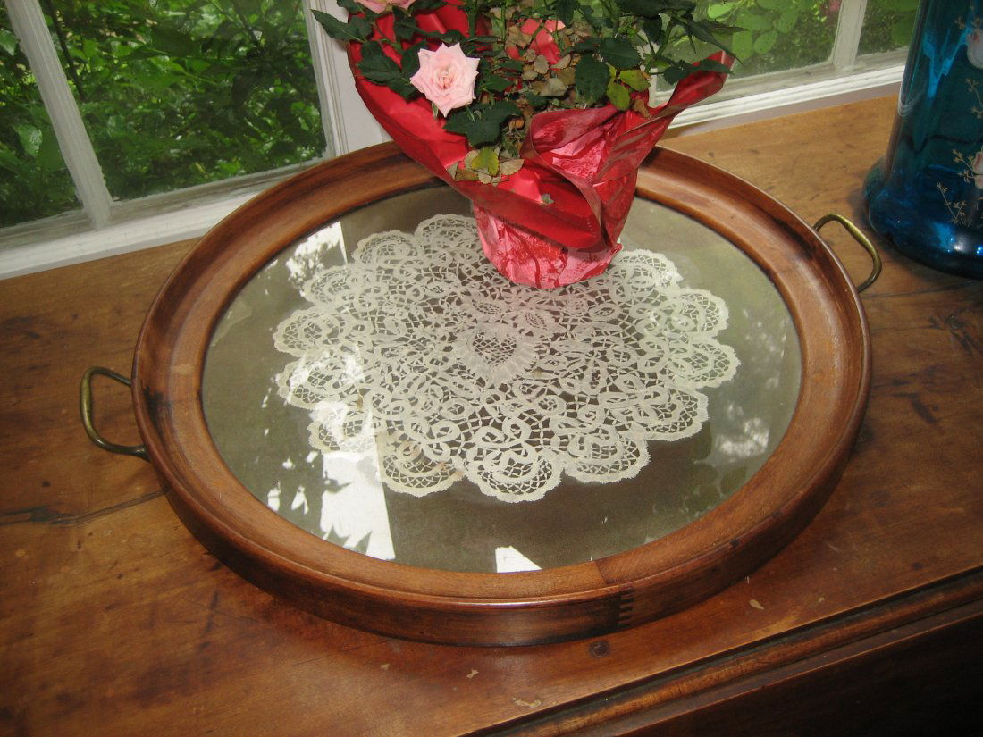 English Mahogany Tray (1 of 1)