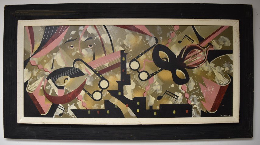 Edgar Stareck; 20thC. Modernist Oil Painting Signed (1 of 4)