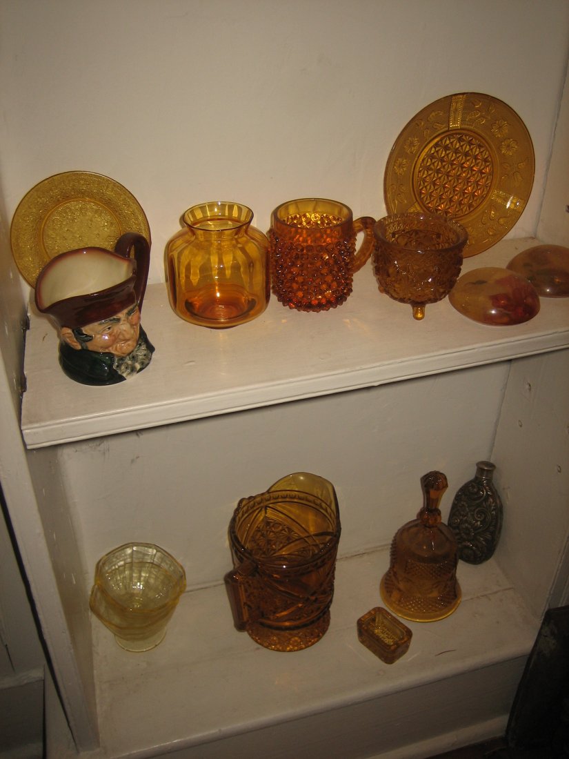 Group of 19th C. Amber Glass (1 of 1)