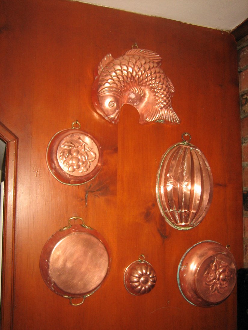 Antique Copper Molds (5) (1 of 1)