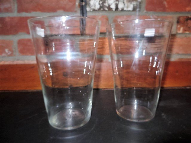 Pr. Blown Glass 19th C. Vases (1 of 2)