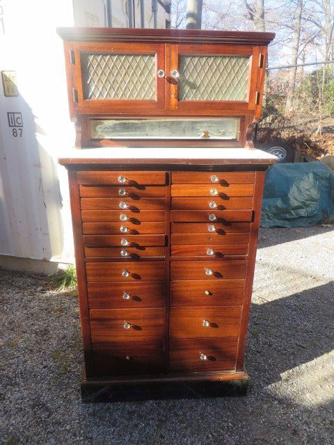 Mahogany Dental Cabinet C. 1910 (1 of 3)