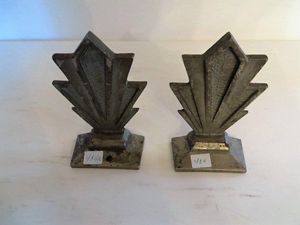 Pr. Art Deco Bookends. (1 of 3)