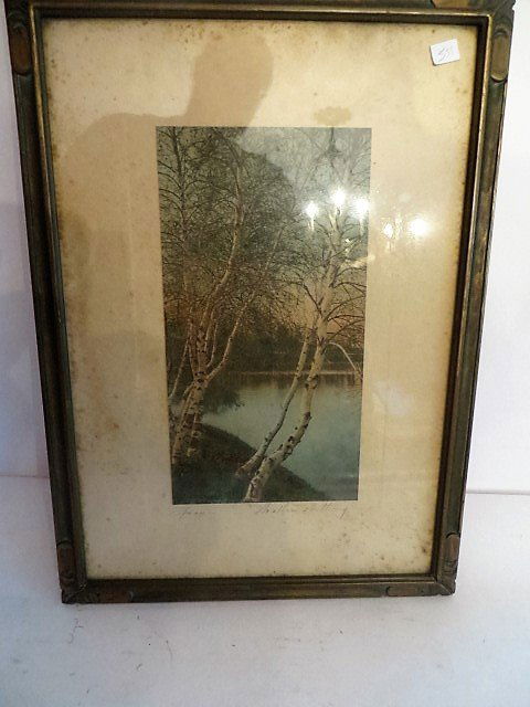 Wallace Nutting Print: Signed Wallace Nutting and entitled 13"H. x 7"W.