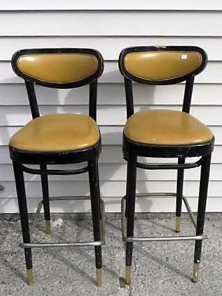 Four 1950's Bar Stools (1 of 2)