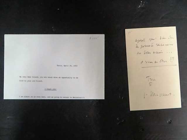 Signed 1903 J. Massenet Letter (1 of 2)