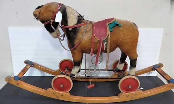 steiff rocking horse